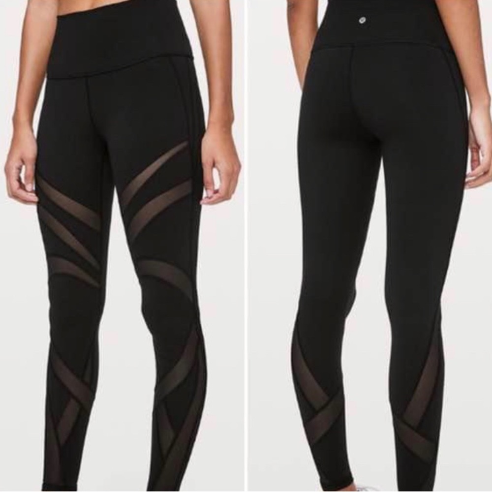 SOLD Lululemon Wunder Under Mesh Leggings